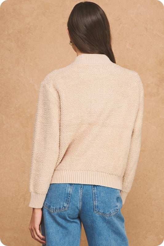 Taupe Henley Pullover