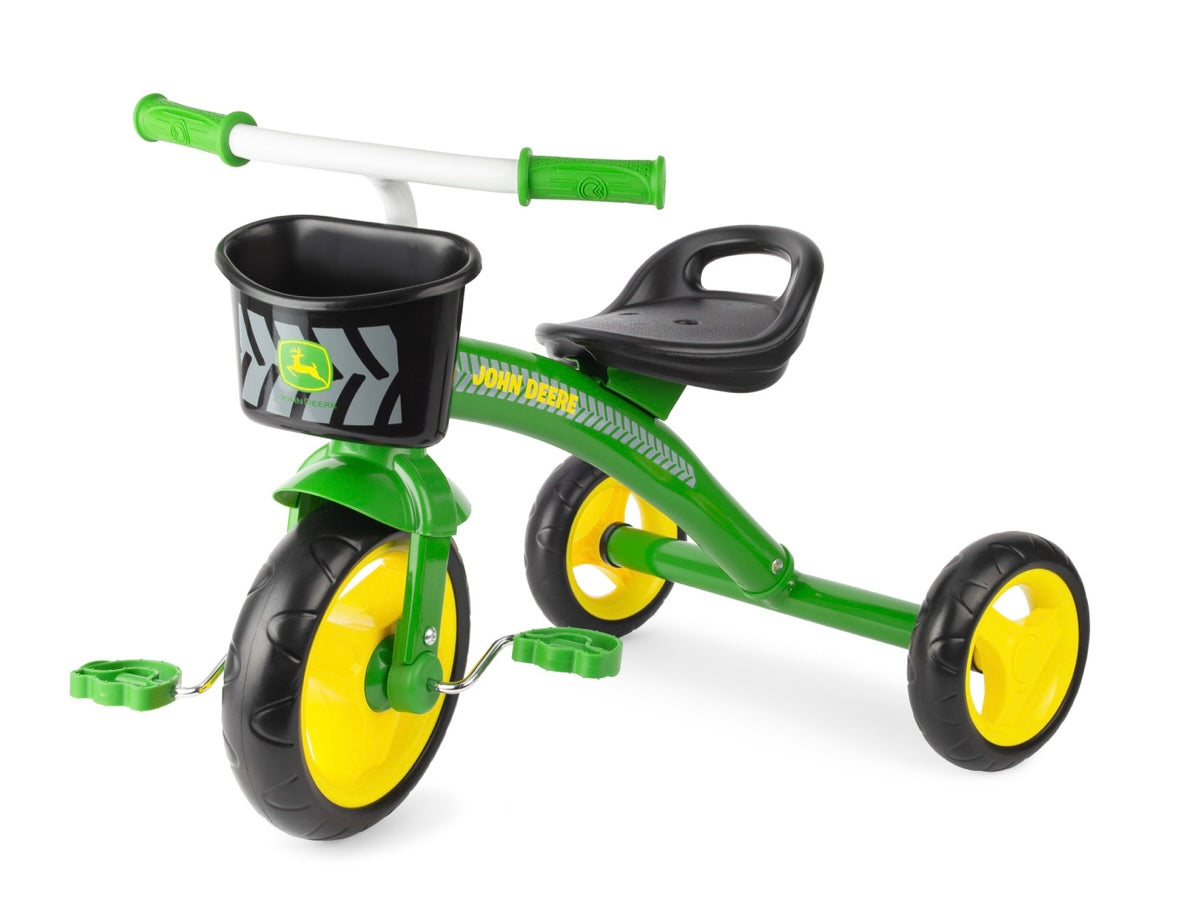 John Deere Steel Tricycle with Basket