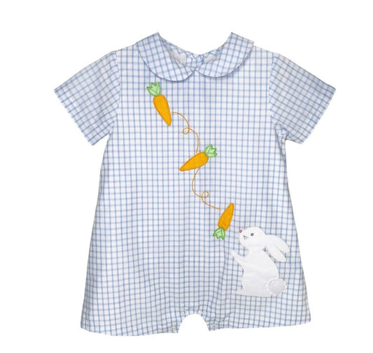 Bunny Embroidered Gingham Jon Jon