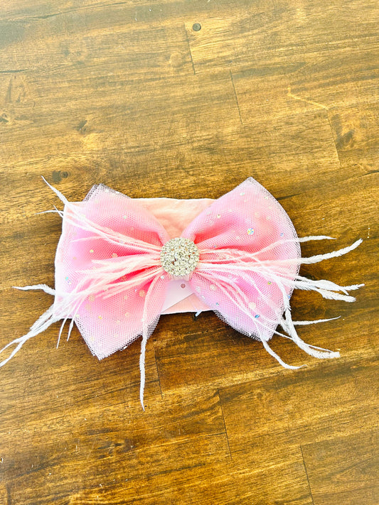 6” Pink Diamond Bow Nylon