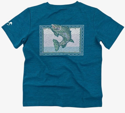 Trout Traditions Mosaic Ridge Athletic Tee