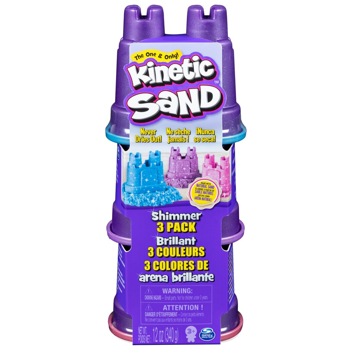Kinetic Sand - Shimmering Sand 3pk
