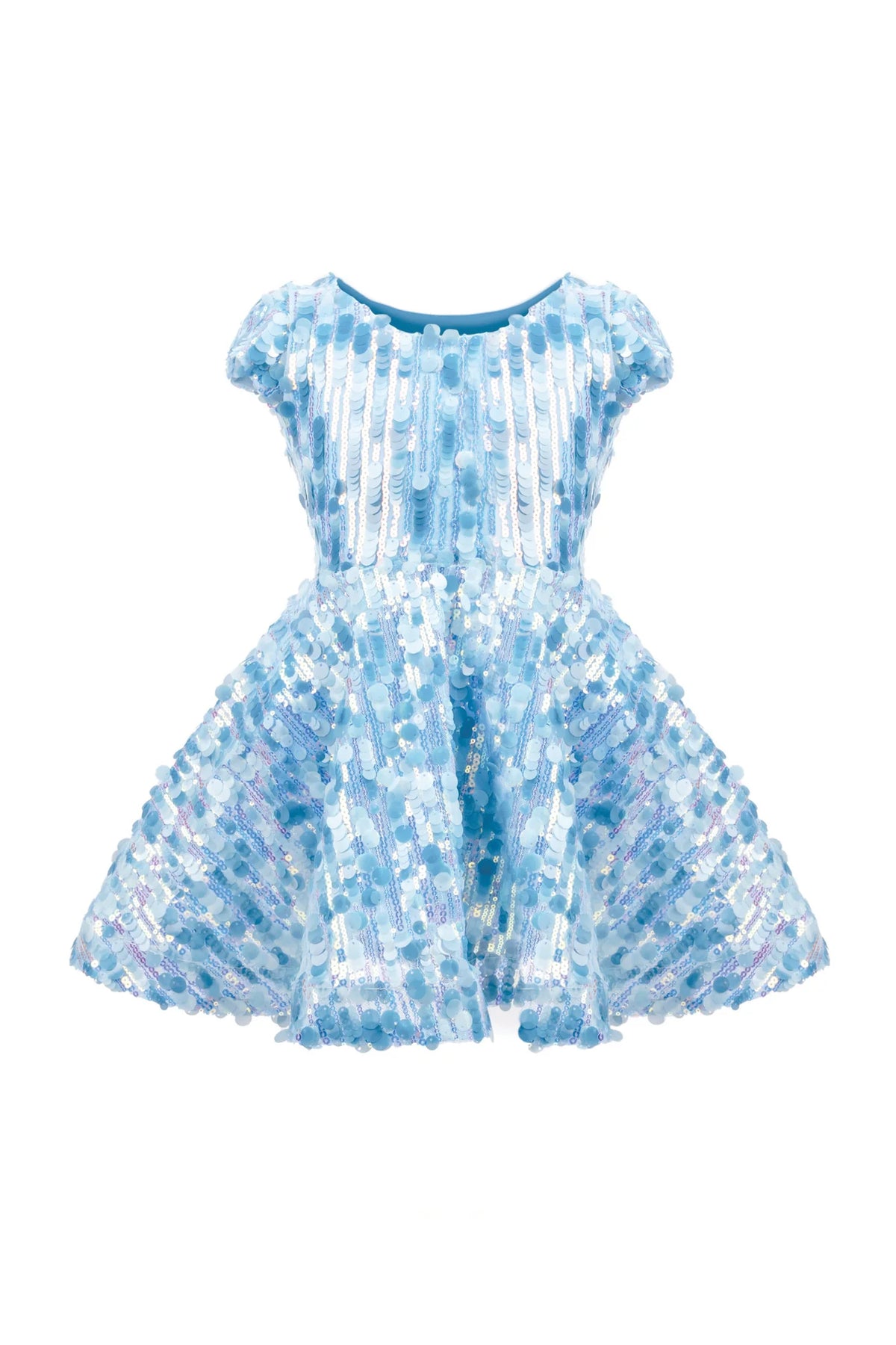 Sequins Concert Queen Dress - Blue