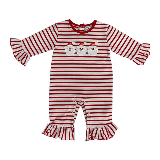 Santa Applique Girl Romper