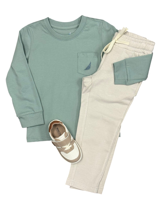 Dog Sunset LS Graphic Tee