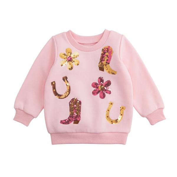 Sequin Western Sweatshirt