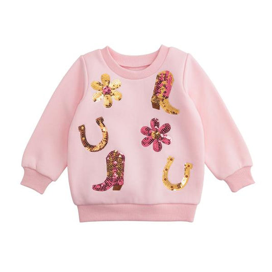Sequin Western Sweatshirt