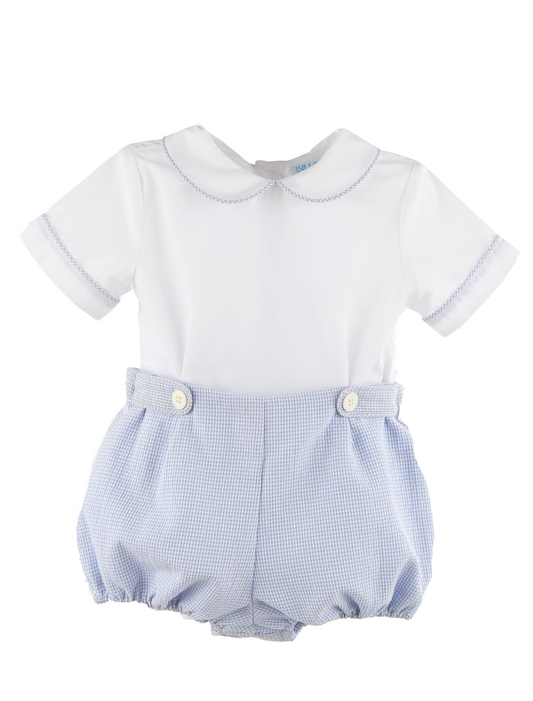 Blue Mini Vichy Set