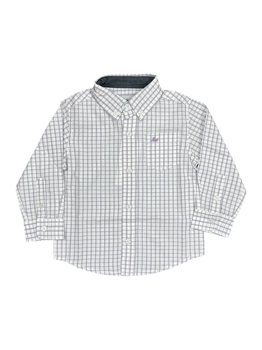 Purple Gingham Dress Shirt