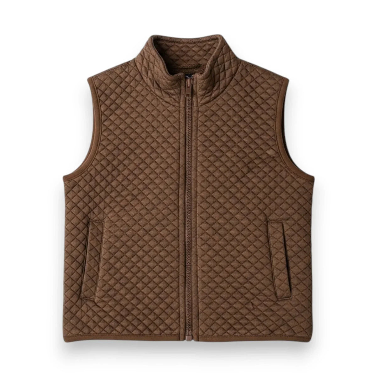 Brown Quilted Vest