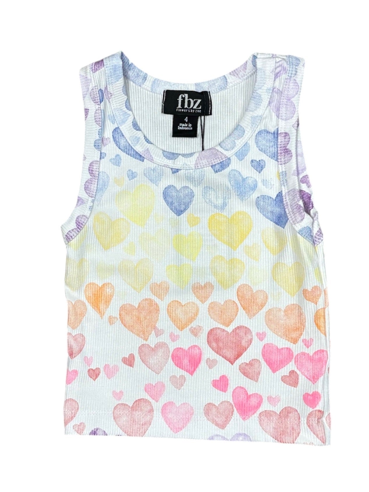 Multi Faded Heart Top