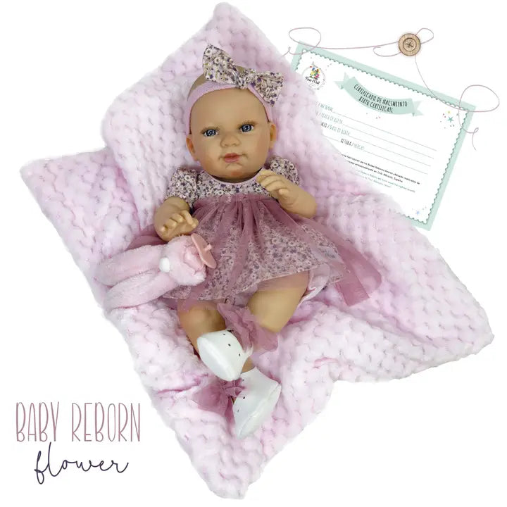 Baby Reborn Girl Doll Flower
