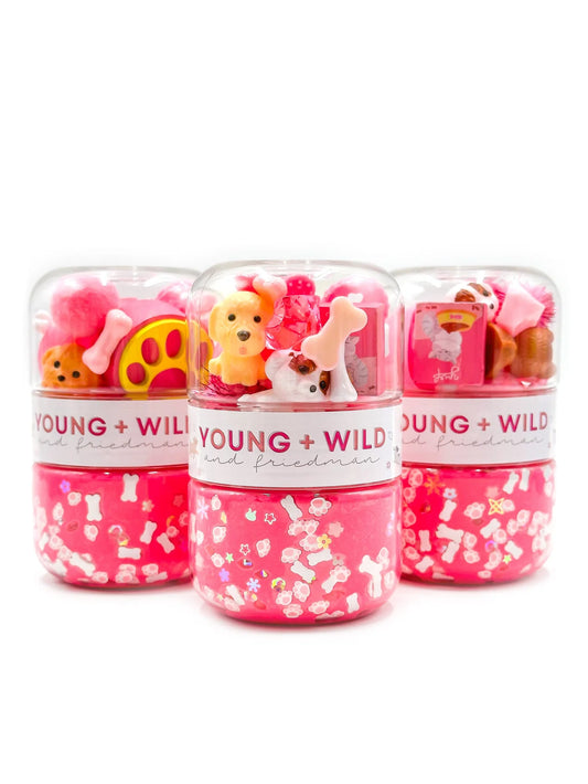 Grab & Go Dough Jar Pink Pet Shop