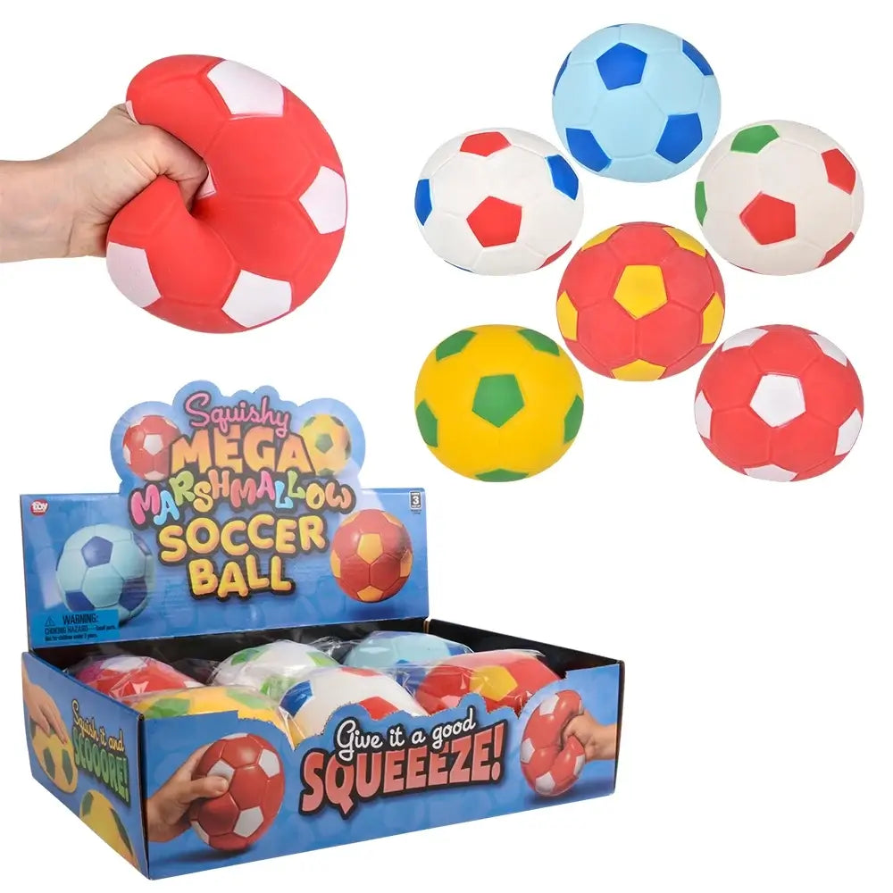 Jumbo Colorful Marshmallow Soccer Balls
