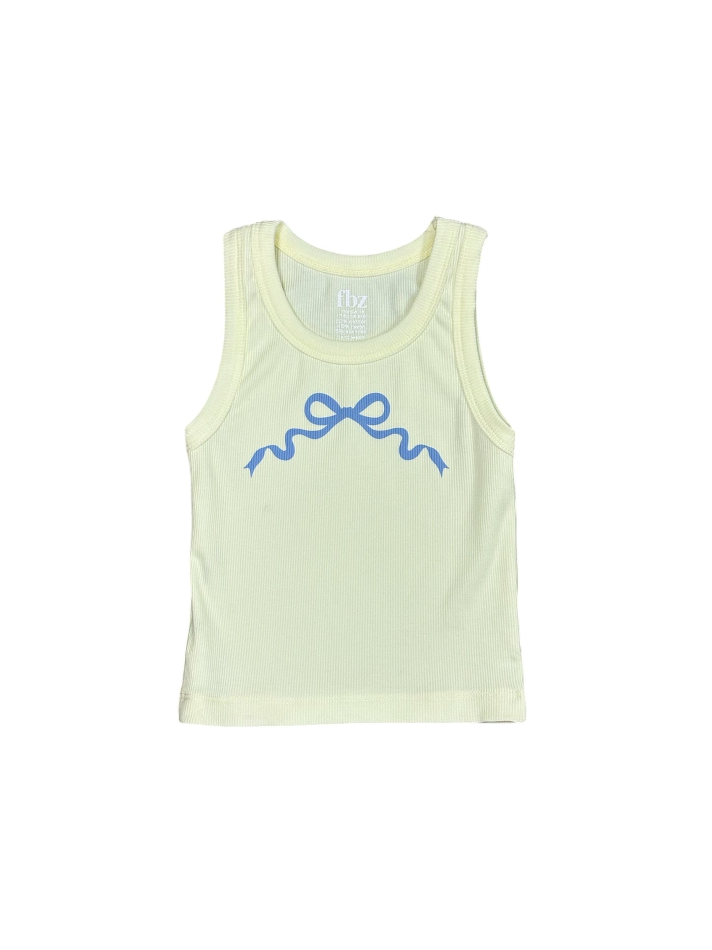 Yellow & Blue Bow Tank