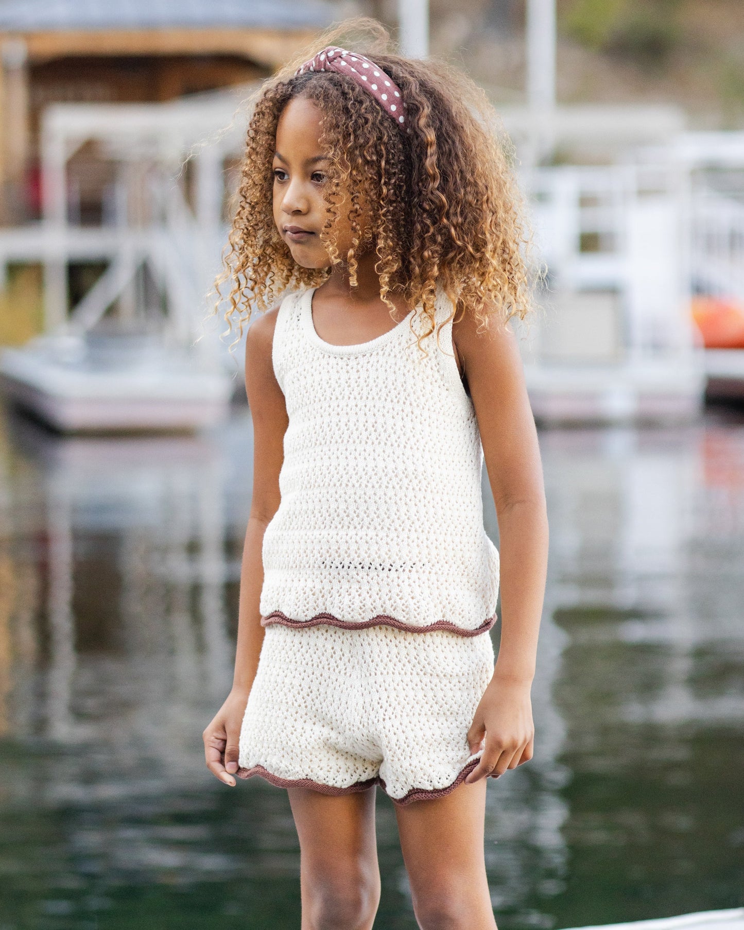Crochet Tank Set Natural