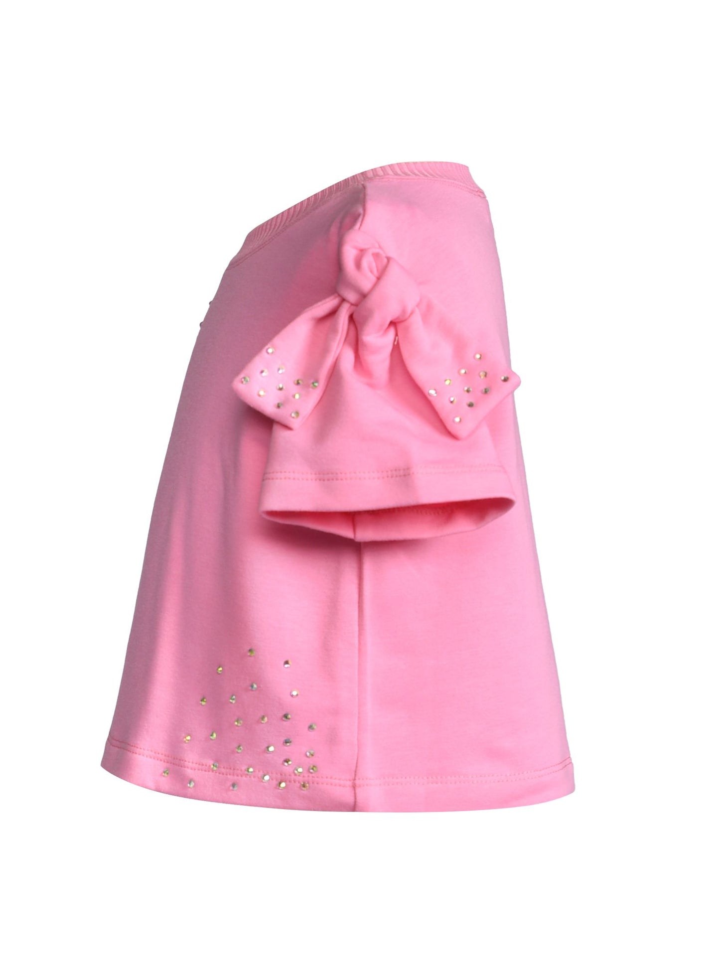 Pink Knot W Rhinestone Detail Set