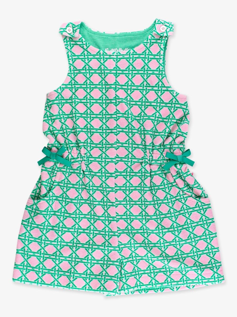 Pink Coastal Cane Terry Cover-Up Romper