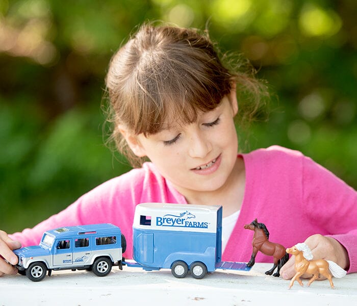 Land Rover and Tag-A-Long Horse Trailer