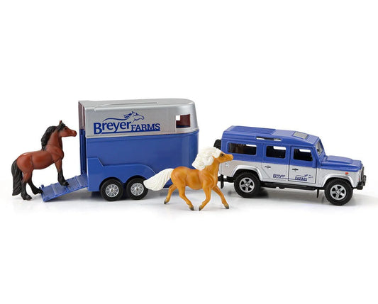 Land Rover and Tag-A-Long Horse Trailer