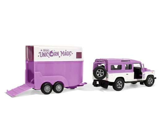 Unicorn Magic Land Rover & Tag-A-Long Trailer