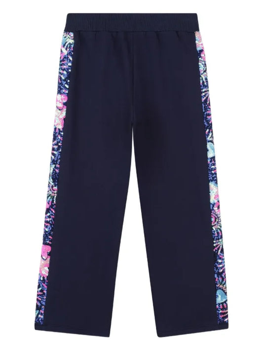 Navy Graphic Stripe Jogging Pants