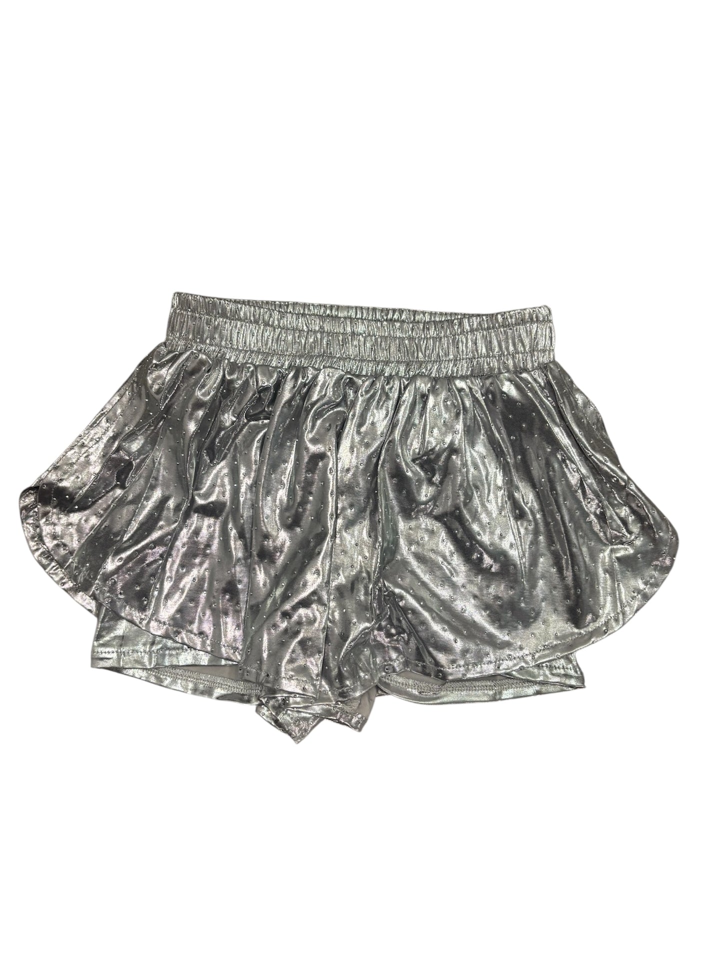 Silver Studded Double Shorts