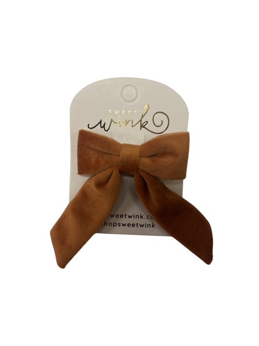 Spice Velvet Coquette Bow