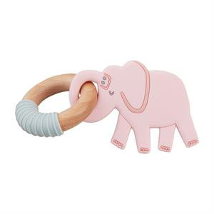 Pink Elephant Silicone Teether