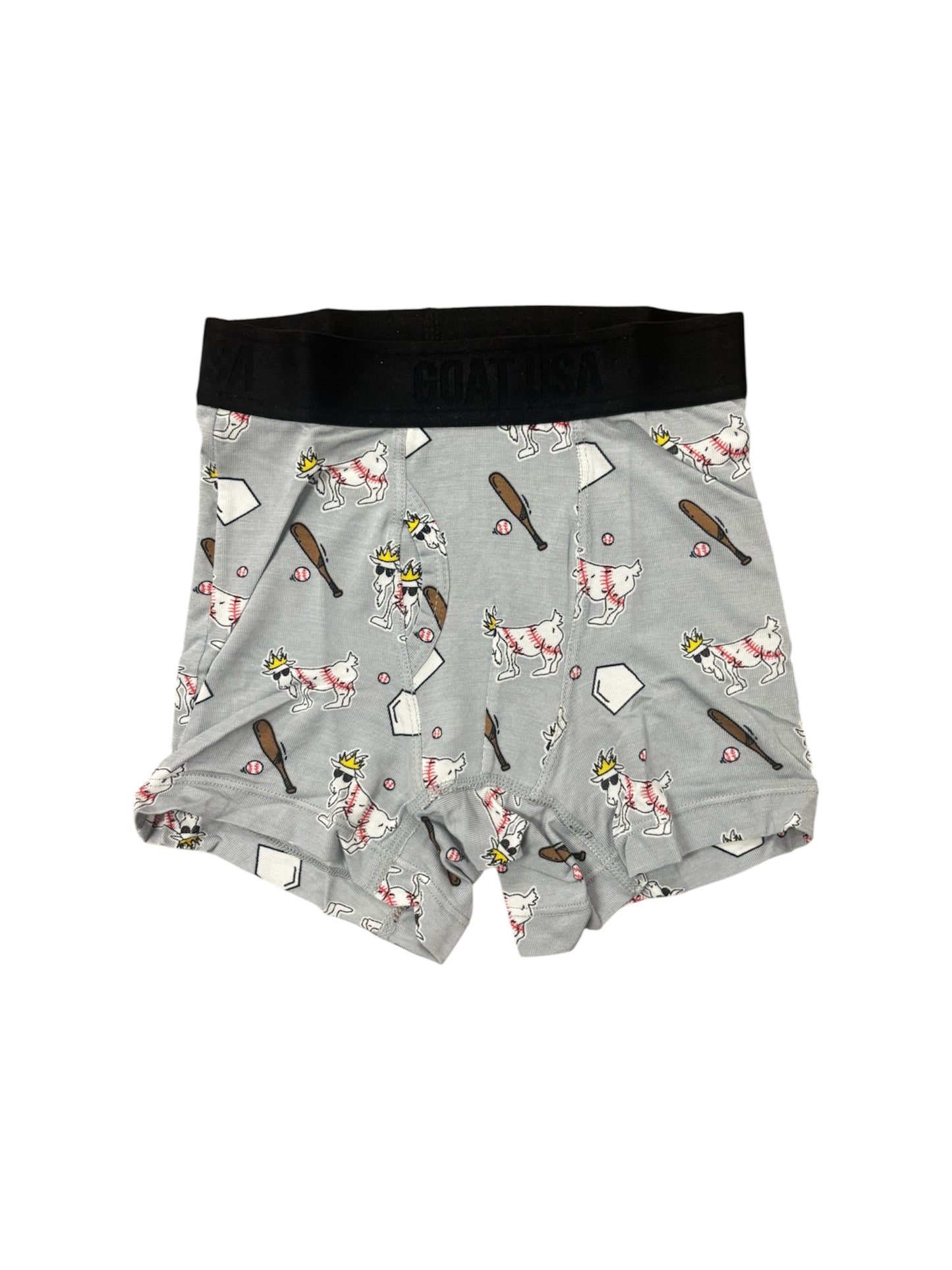 Gray Baseball Boxer