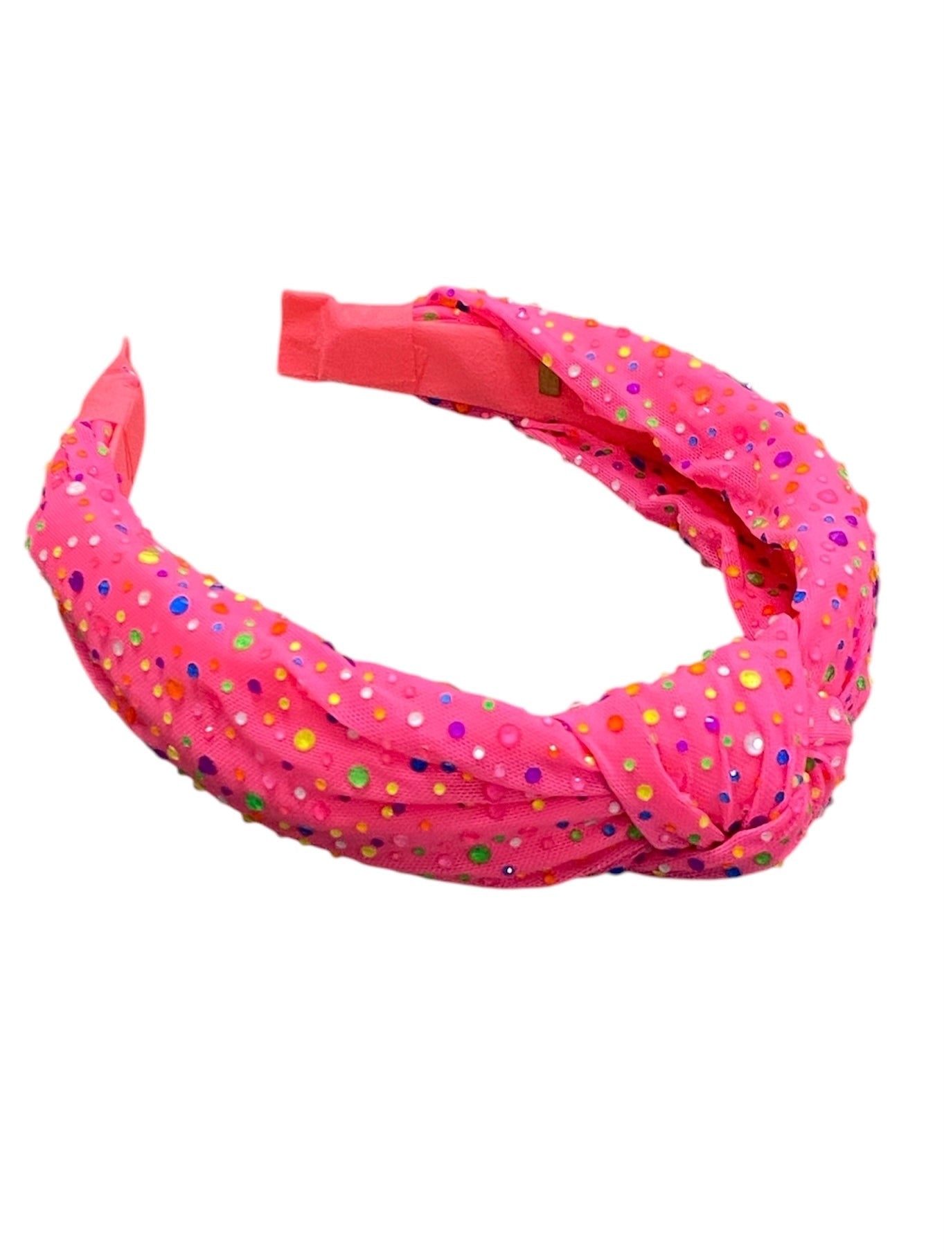 Tulle Jeweled Knot Headband