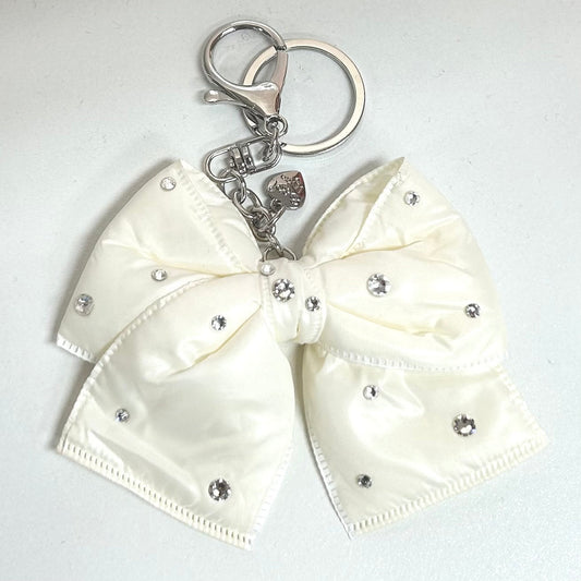 Crystallized Puffy Bow Keychain