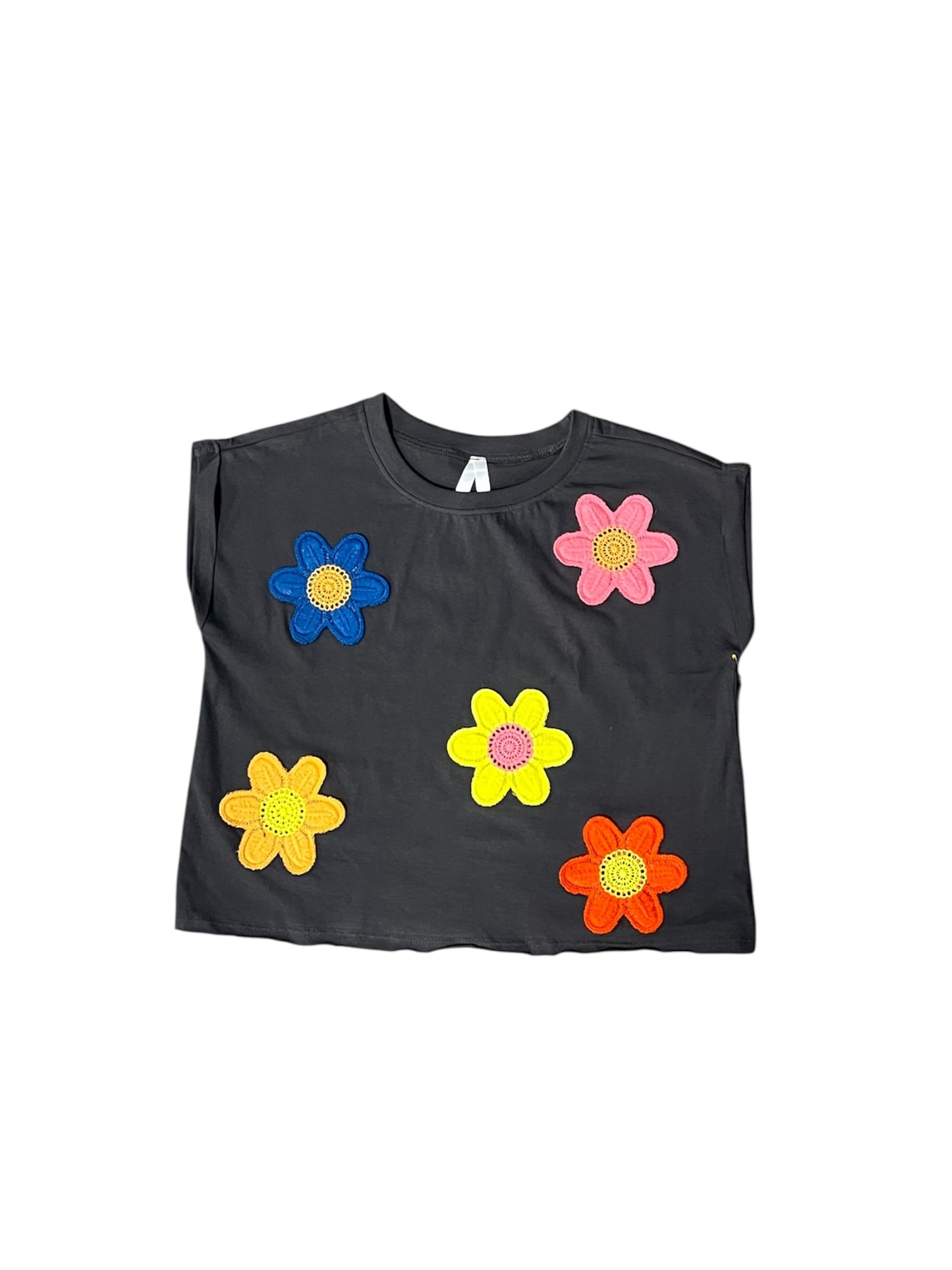 Crochet Flower shirt