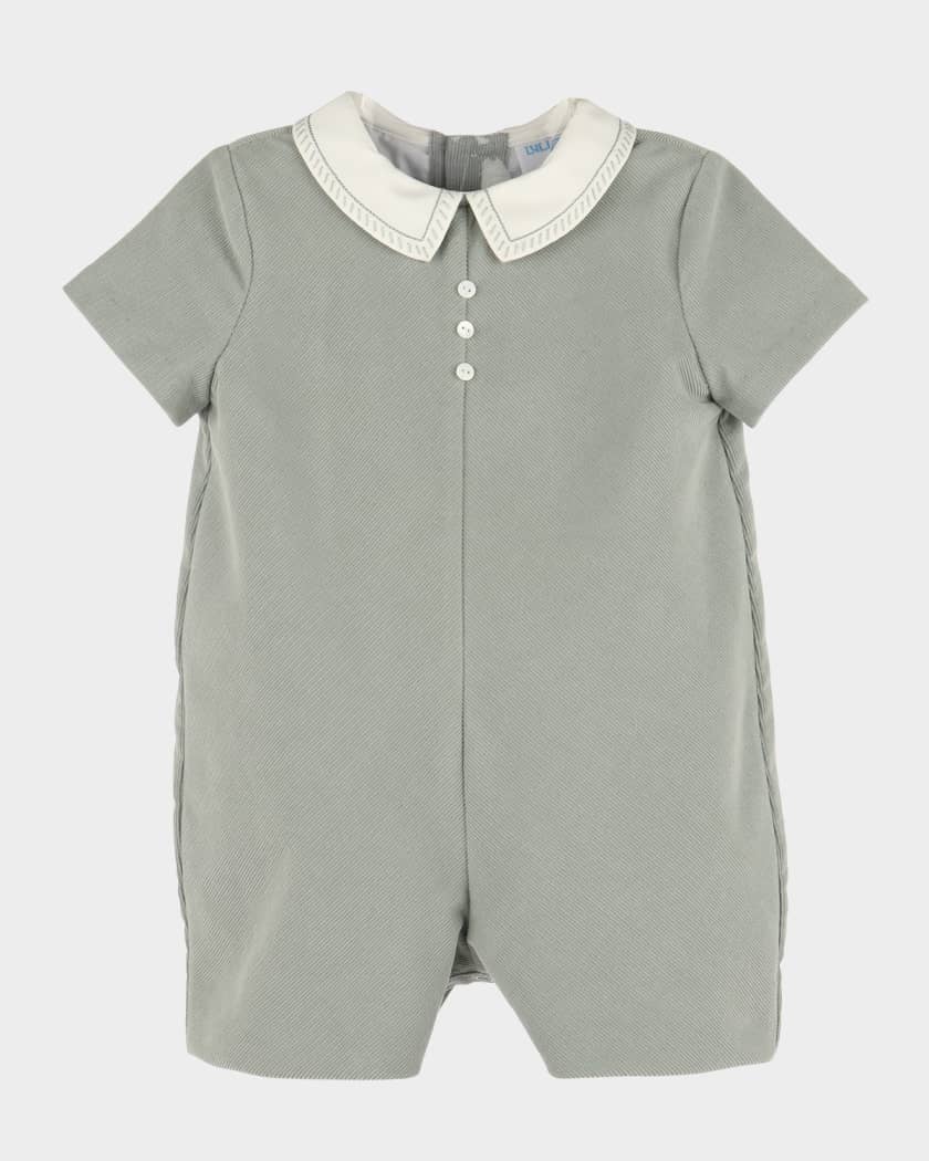 Green Cozy Cord Romper