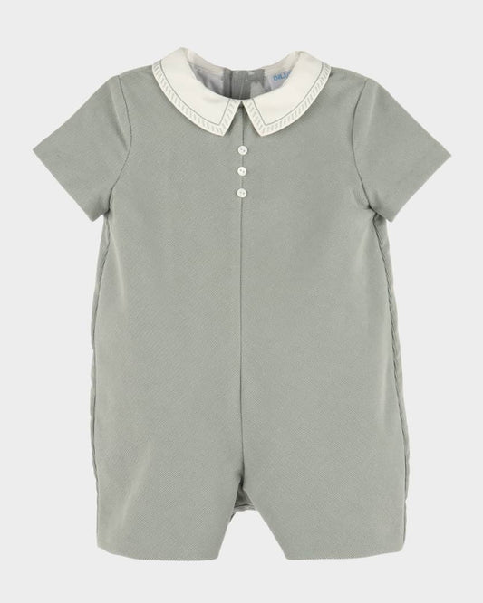 Green Cozy Cord Romper