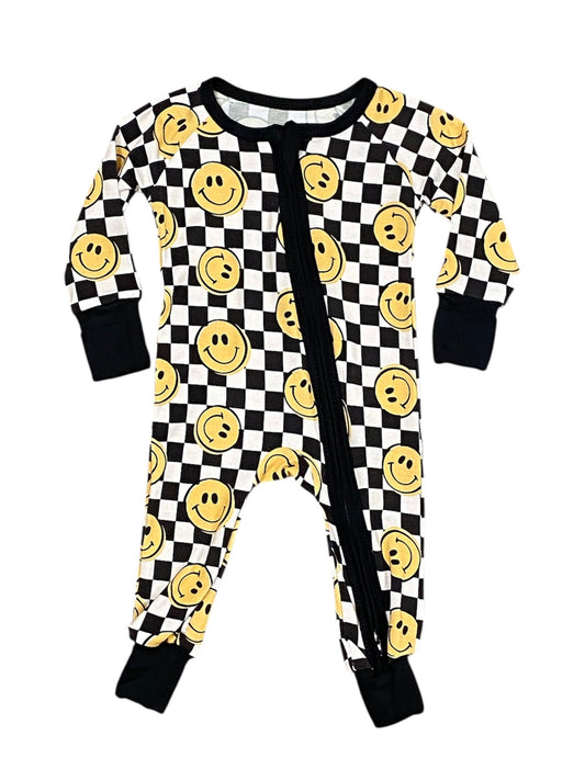 Happy Checker Convertible Footie