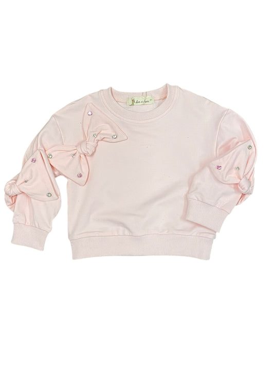 Pink Rhinestone Bow Top