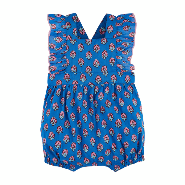 Ruffle Block Romper