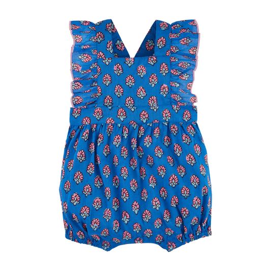 Ruffle Block Romper