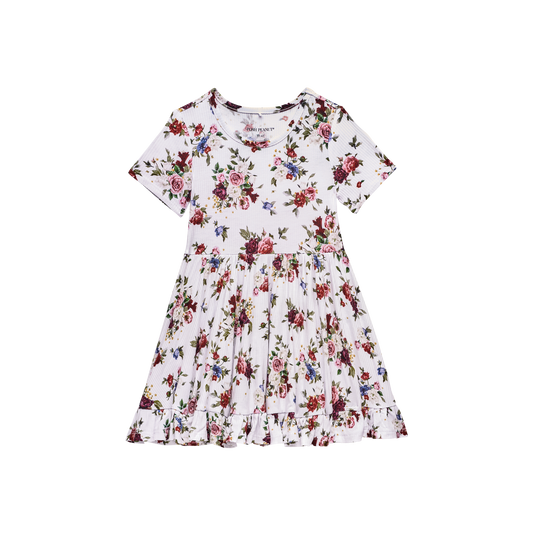Phillipa Short Sleeve Ruffled Twirl Dress