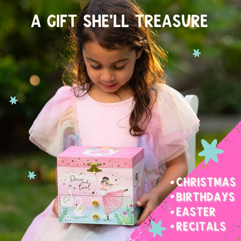 Ballerina/Swan Musical Jewelry Box