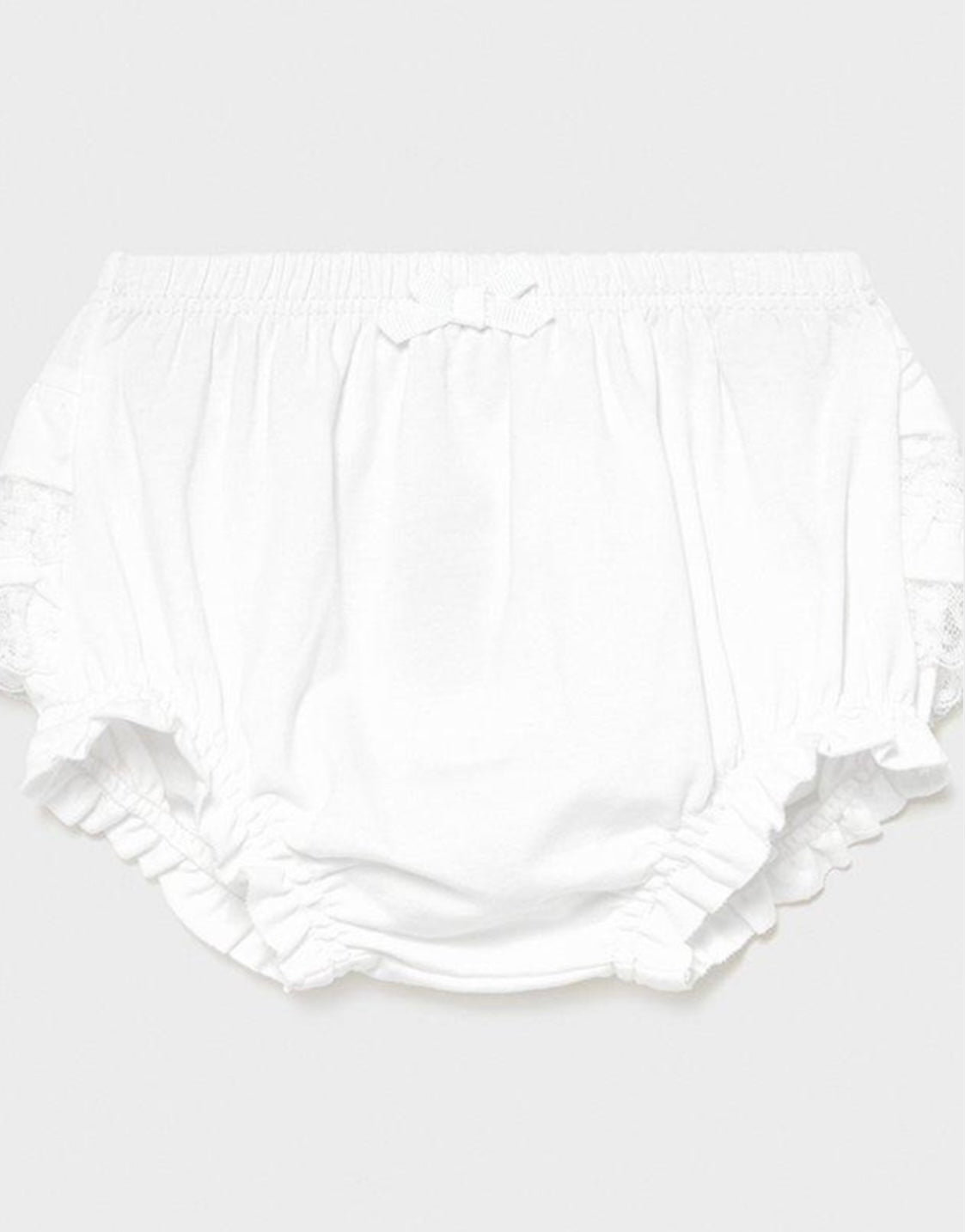 White Ruffle Lace Bloomers