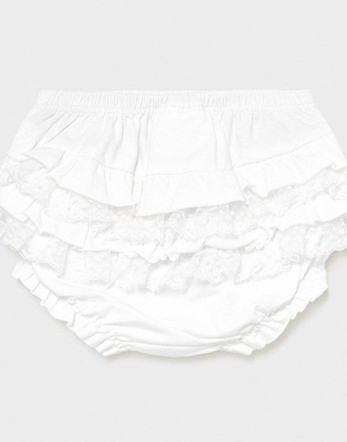 White Ruffle Lace Bloomers