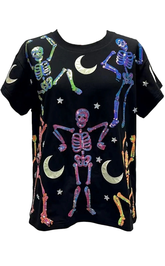 QOS Women’s Dancing Skeleton Tee