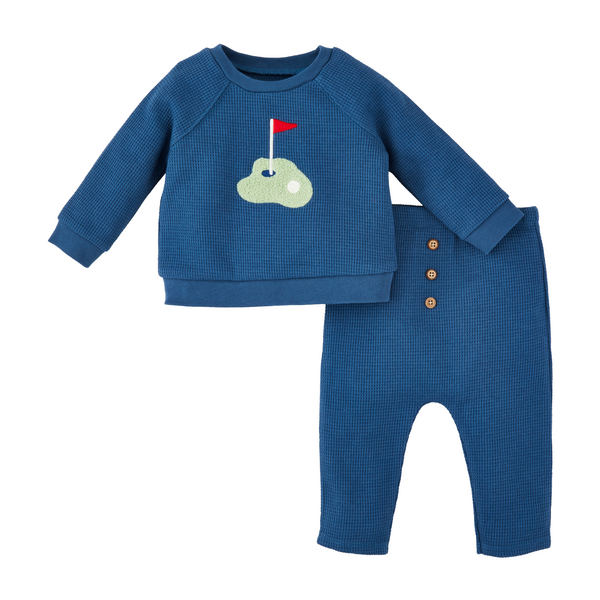 Golf Waffle Baby Outfit