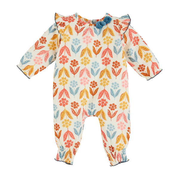 Fall Floral Baby Bodysuit