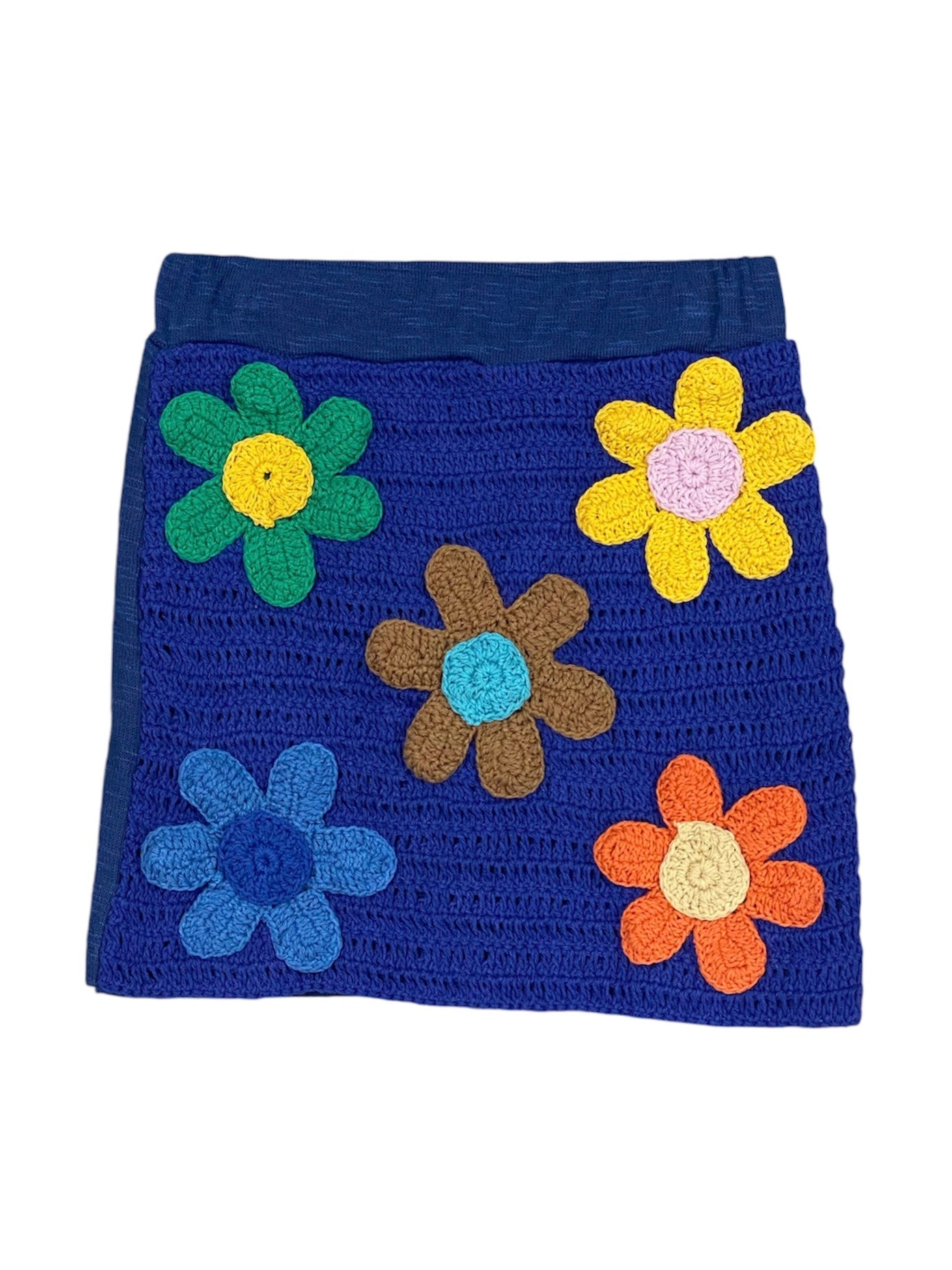 Blue Mini Flower Skirt