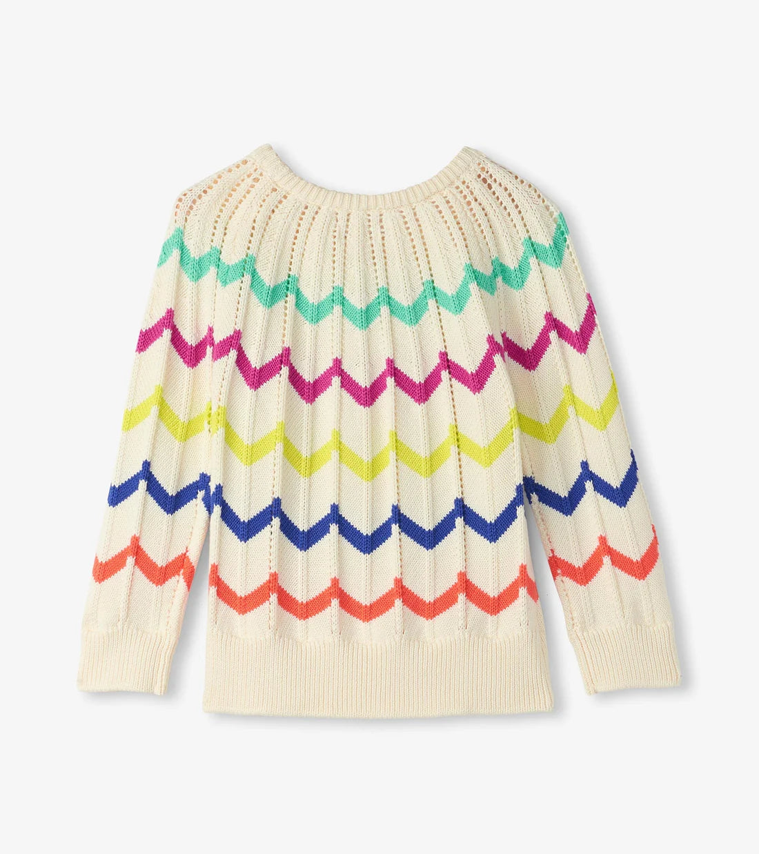 Rainbow Chevron Raglan Sweater