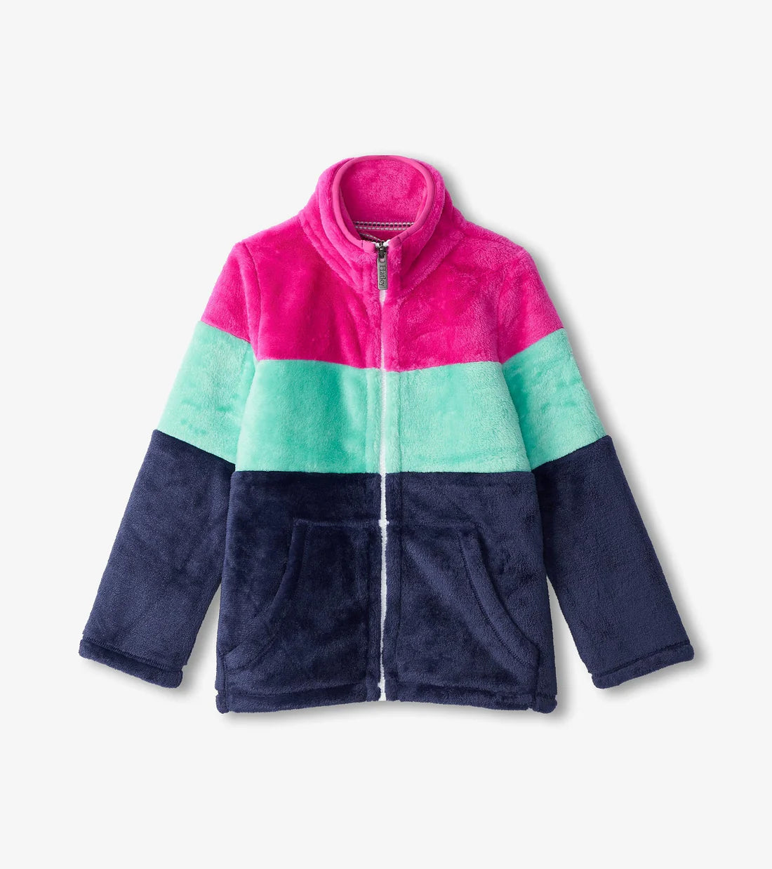 Colourblock Fleece Zip-Up Jacket