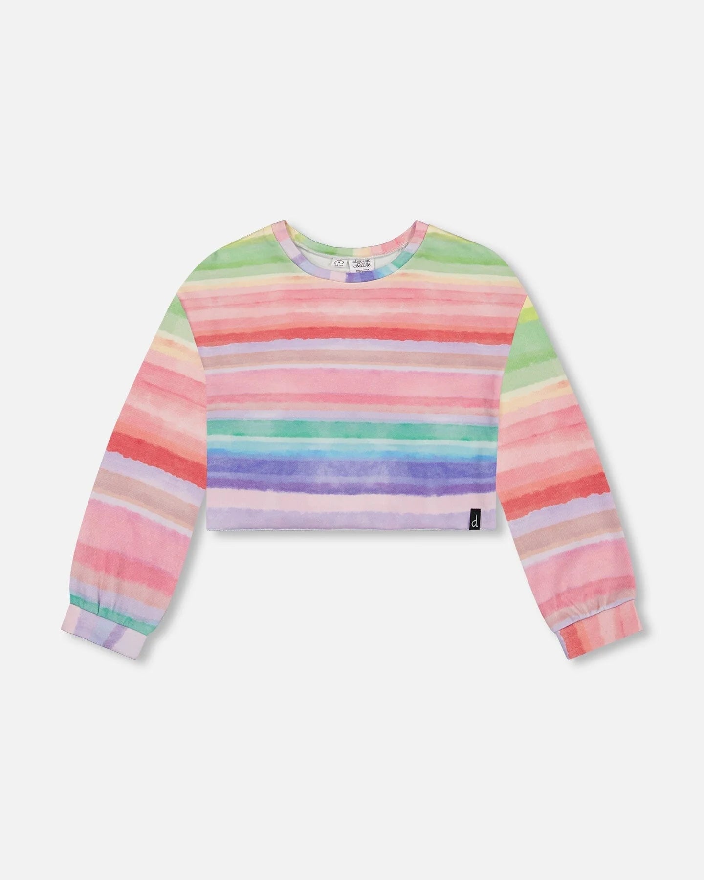 French Terry Rainbow Stripe Sweatshirt